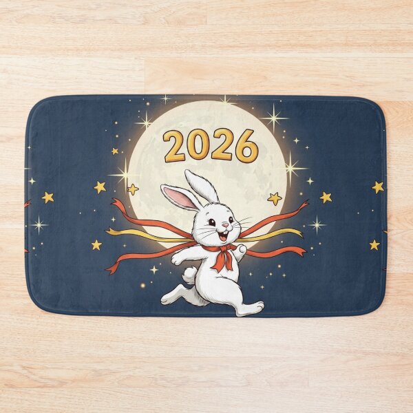Item preview, Bunny Running at Midnight designed and sold by PetJoyPrintsCO.