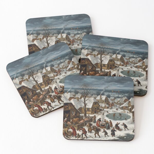 Item preview, Hellish winter village after Hieronymus Bosch and Pieter Bruegel designed and sold by Vintage Designs +.