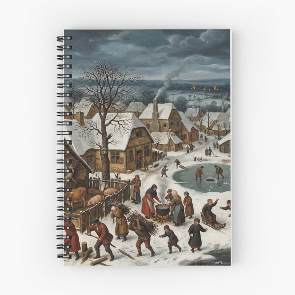 Item preview, Hellish winter village after Hieronymus Bosch and Pieter Bruegel designed and sold by Vintage Designs +.