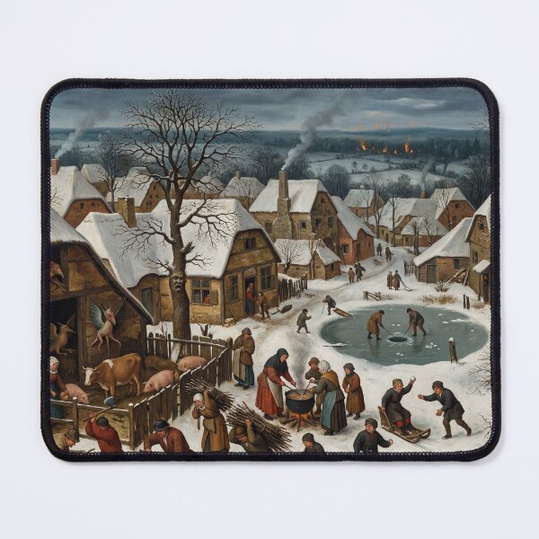 Item preview, Hellish winter village after Hieronymus Bosch and Pieter Bruegel designed and sold by Vintage Designs +.