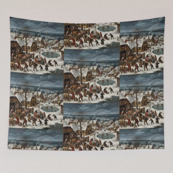 Item preview, Hellish winter village after Hieronymus Bosch and Pieter Bruegel designed and sold by Vintage Designs +.