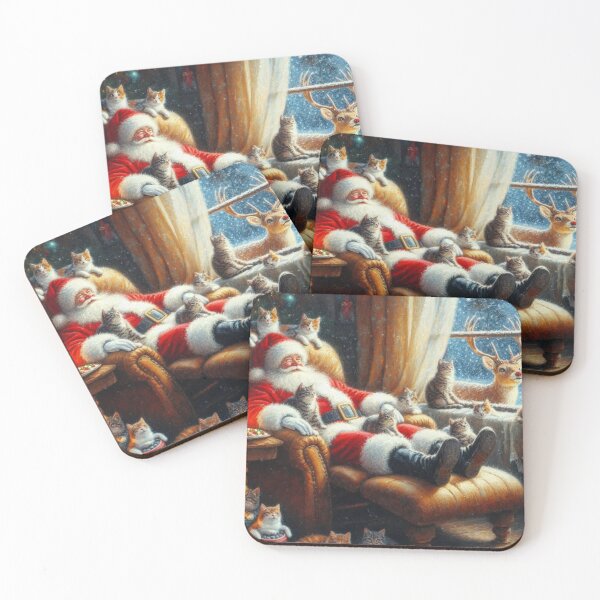 Item preview, Santa & Claws designed and sold by TinCatOutPost.