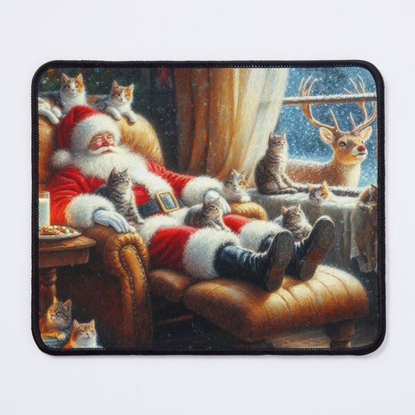 Item preview, Santa & Claws designed and sold by TinCatOutPost.