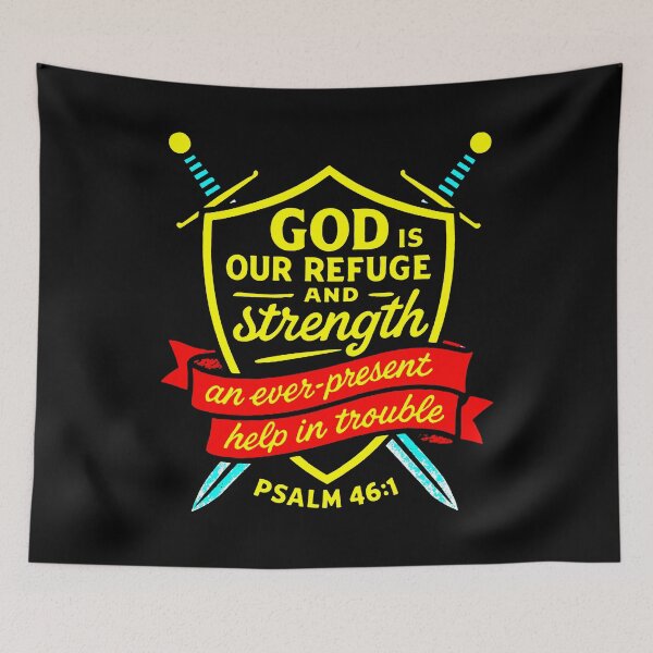 Item preview, Psalm 46:1 God Is Our Refuge And Strength designed and sold by plushism.