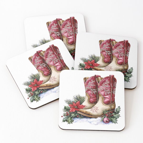 Item preview, Christmas Cowboy Boots designed and sold by Liededrom..