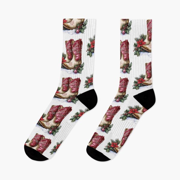 Item preview, Christmas Cowboy Boots designed and sold by Liededrom..