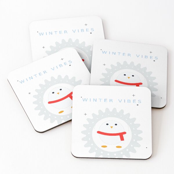 Item preview, winter vibes abstract, geometric penguin vector penguin art designed and sold by  Mudikeys.