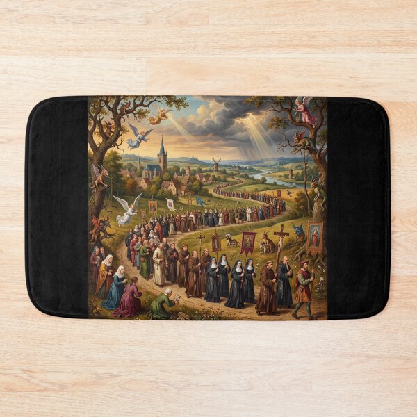Item preview, Pilgrimage Mystical Procession after Hieronymus Bosch and Pieter Bruegel designed and sold by Vintage Designs +.