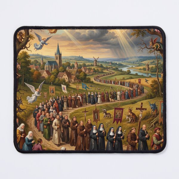 Item preview, Pilgrimage Mystical Procession after Hieronymus Bosch and Pieter Bruegel designed and sold by Vintage Designs +.