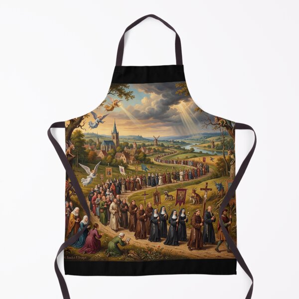 Item preview, Pilgrimage Mystical Procession after Hieronymus Bosch and Pieter Bruegel designed and sold by Vintage Designs +.