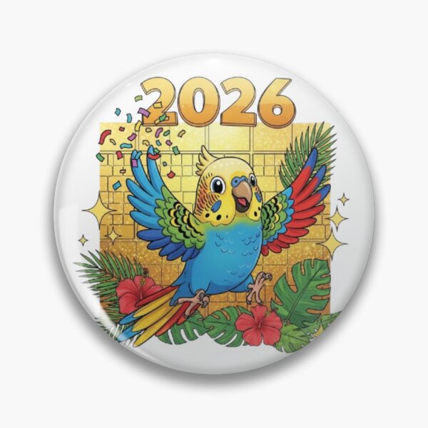 Item preview, Parakeet Celebrating with Confetti designed and sold by PetJoyPrintsCO.