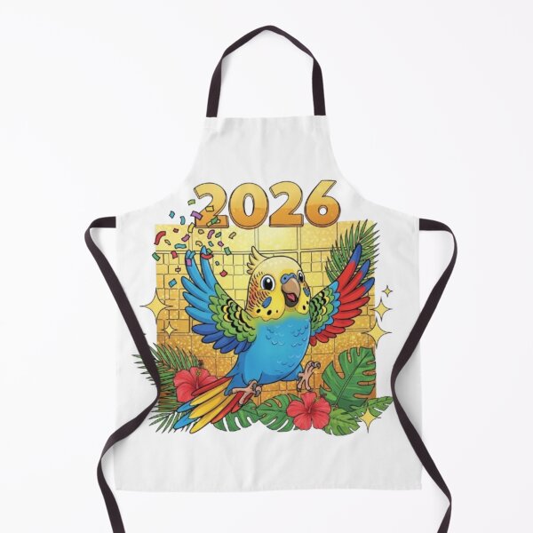 Item preview, Parakeet Celebrating with Confetti designed and sold by PetJoyPrintsCO.