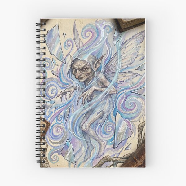 Item preview, Trickster Shifter creature of folklore watercolor artwork illustration designed and sold by Vintage Designs +.