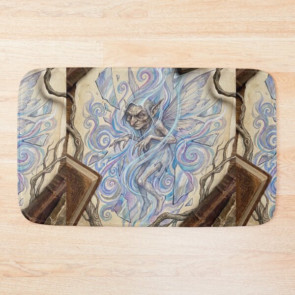 Item preview, Trickster Shifter creature of folklore watercolor artwork illustration designed and sold by Vintage Designs +.