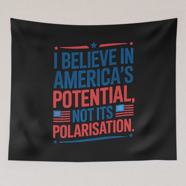 Item preview, America’s Potential Not Polarisation Patriotic Art designed and sold by elynne9.