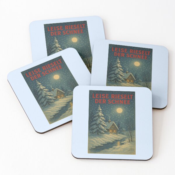 Item preview, Leise Rieselt der Schnee – Vintage German Winter Scene designed and sold by Novel Works Studio.
