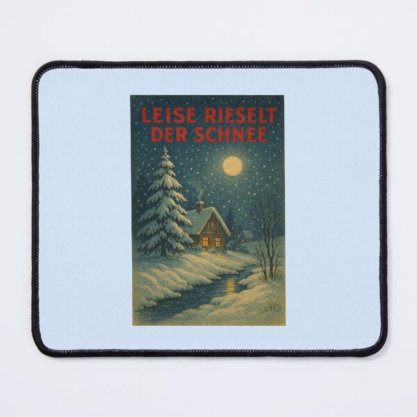 Item preview, Leise Rieselt der Schnee – Vintage German Winter Scene designed and sold by Novel Works Studio.