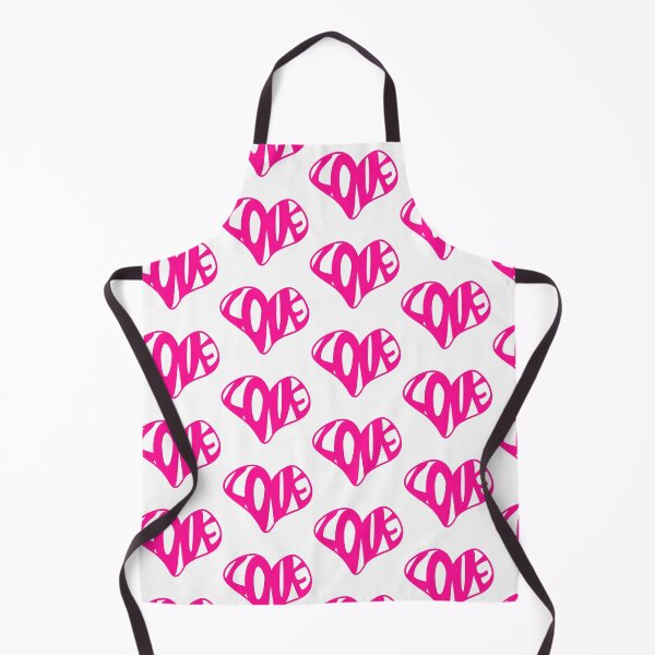 Item preview, Retro Love Hot Pink Heart designed and sold by DubiousDoodles.