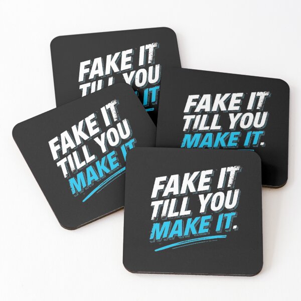 Item preview, Fake it till you make it- Funny Work Giftful Design designed and sold by Happyhoo1.