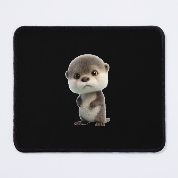 Item preview, Sad Baby Otter Illustration gift for fan otthers gift for person who has an otter designed and sold by zuzzelek44.