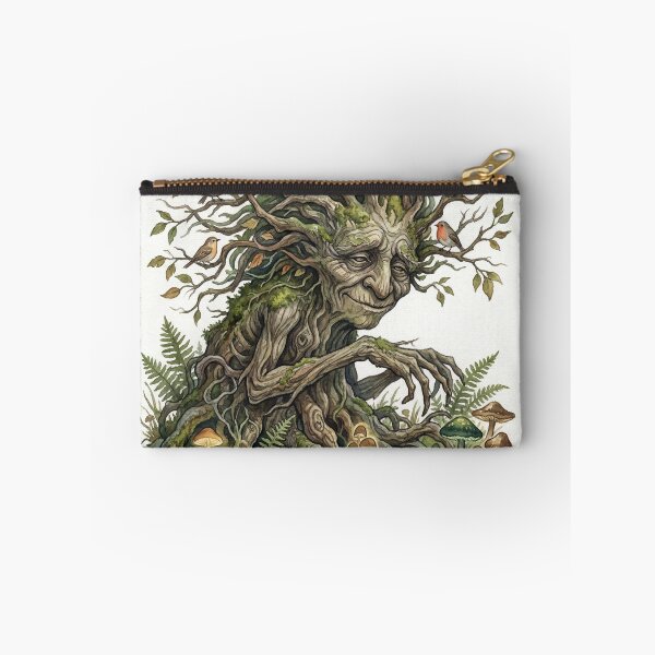 Item preview, Dryad Forest Spirit creature of folklore watercolor artwork illustration designed and sold by Vintage Designs +.