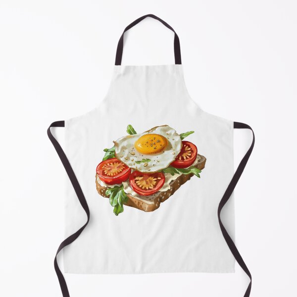 Item preview, Delicious open-faced sandwich with tomato, arugula, and fried egg on whole grain bread served for breakfast designed and sold by Ms. Iryna.