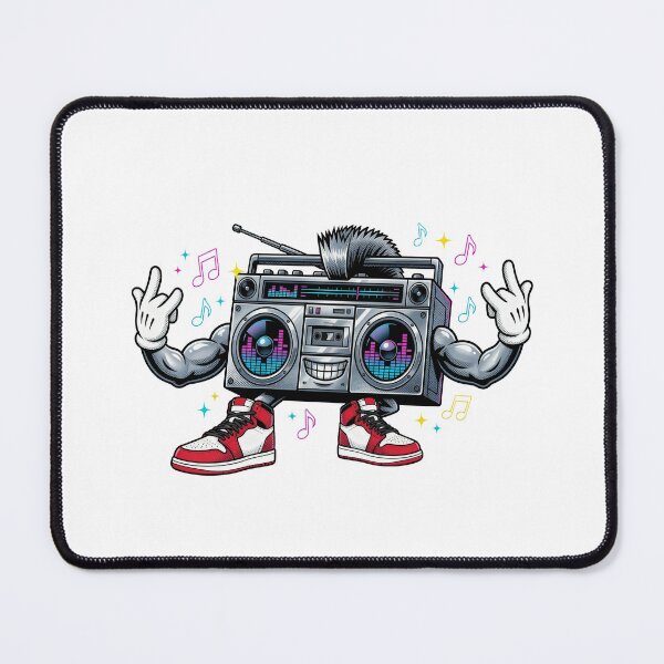 Item preview, Retro Rocker Boombox Mascot designed and sold by AliveStyle.