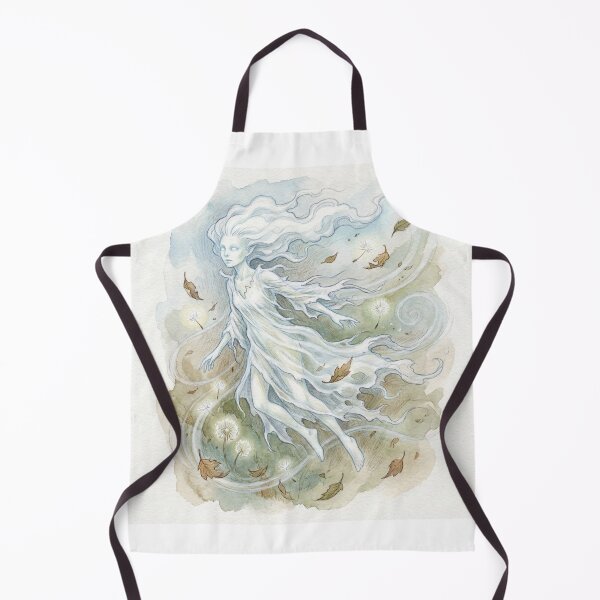 Item preview, Ethereal Wind Sprite creature of folklore watercolor artwork illustration designed and sold by Vintage Designs +.