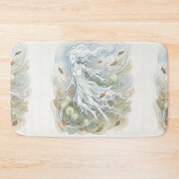 Item preview, Ethereal Wind Sprite creature of folklore watercolor artwork illustration designed and sold by Vintage Designs +.