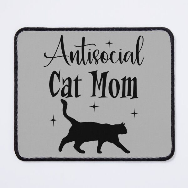 Item preview, Antisocial Cat Mom Black Cat Mid Century Modern Graphic designed and sold by Itaya Art.