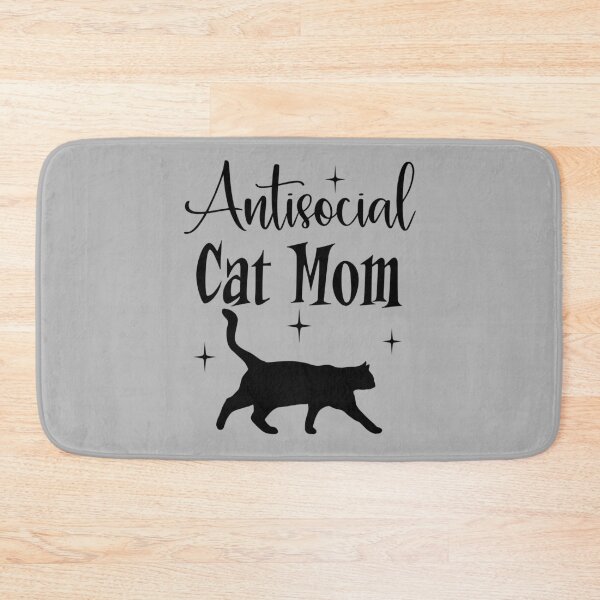 Item preview, Antisocial Cat Mom Black Cat Mid Century Modern Graphic designed and sold by Itaya Art.
