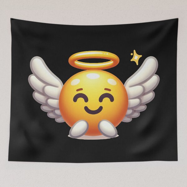 Item preview, Angel Emoji Smiles designed and sold by DeadThingsShop.