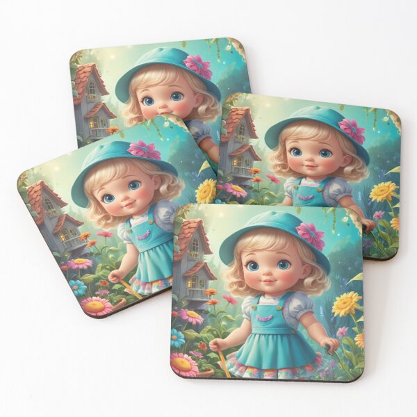 Item preview, Girl gardening in a magical land designed and sold by Sweet Dreams Ambience.