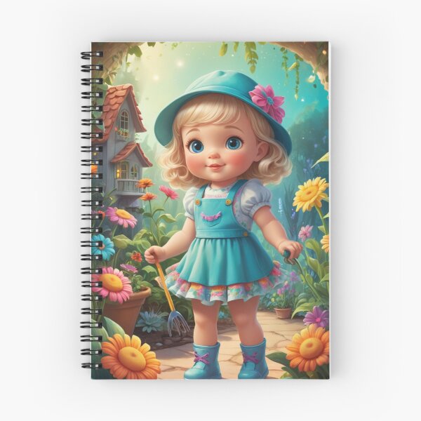 Item preview, Girl gardening in a magical land designed and sold by Sweet Dreams Ambience.