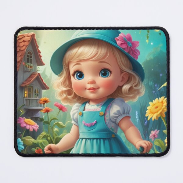 Item preview, Girl gardening in a magical land designed and sold by Sweet Dreams Ambience.