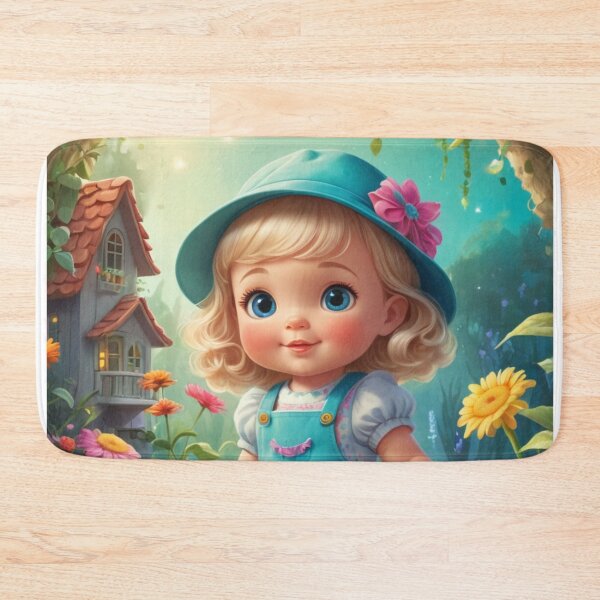 Item preview, Girl gardening in a magical land designed and sold by Sweet Dreams Ambience.