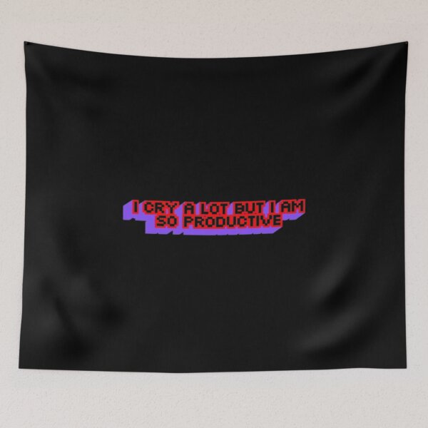 Item preview, I Cry A Lot But I Am So Productive Retro Pixel designed and sold by creativerooney.