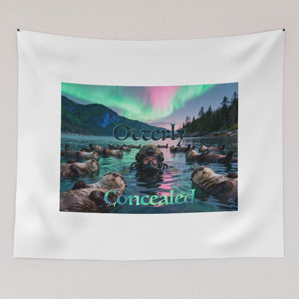 Item preview, The Otterly Concealed Print designed and sold by Lichentroupe63.