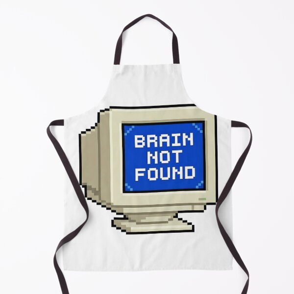 Item preview, Brain Not Found - Retro 90s Computer Error Art designed and sold by Doorshan.