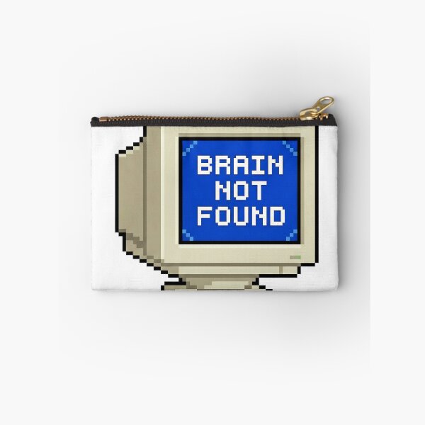 Item preview, Brain Not Found - Retro 90s Computer Error Art designed and sold by Doorshan.