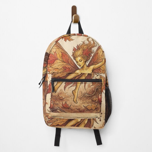Item preview, Autumn Leaf Fairy creature of folklore watercolor artwork illustration designed and sold by Vintage Designs +.