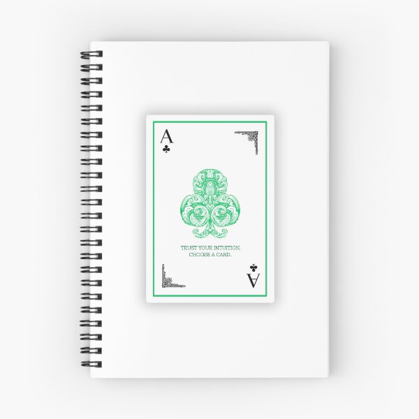 Item preview, Green Ace of Clubs - Trust Your Intuition - Magic Vibe designed and sold by Armagan Design.