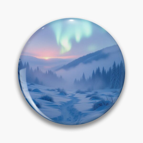 Item preview, Between misty paths and whispers of color – Winterdream with Aurora Glow, Snowpath & Magic Silence designed and sold by FotoworldEdel.