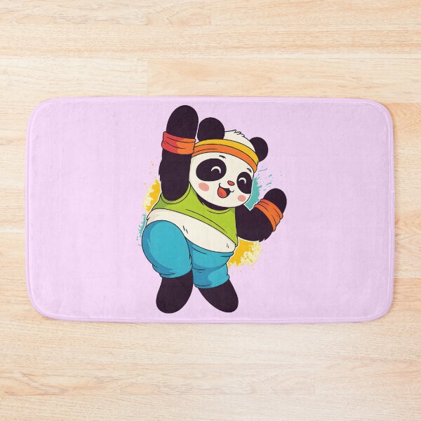 Item preview, Cute Kawaii Workout Animal Dancing Panda Fitness Cartoon designed and sold by DrawHandArt.
