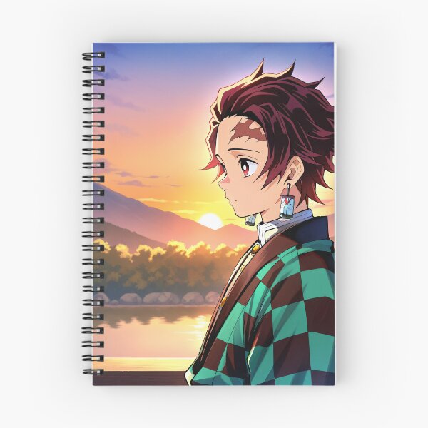 Item preview, Tanjirou Anime Portrait at Sunset designed and sold by NoizeIArt.