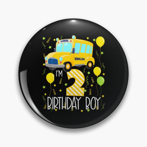 Item preview, I'M 2 Birthday Boy School Bus Kids 2Nd Birthday Party designed and sold by TysonLangosh.