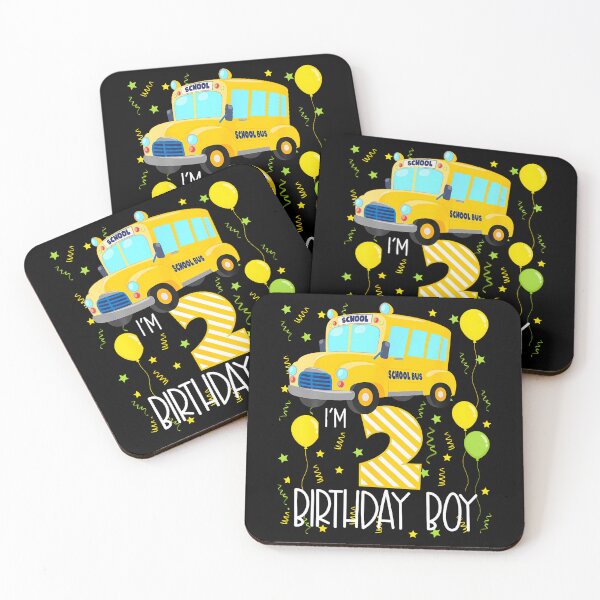 Item preview, I'M 2 Birthday Boy School Bus Kids 2Nd Birthday Party designed and sold by TysonLangosh.