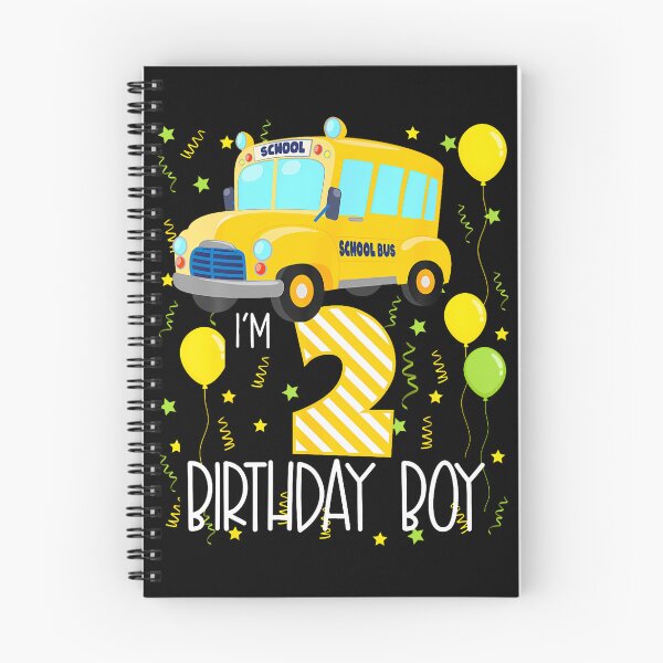 Item preview, I'M 2 Birthday Boy School Bus Kids 2Nd Birthday Party designed and sold by TysonLangosh.