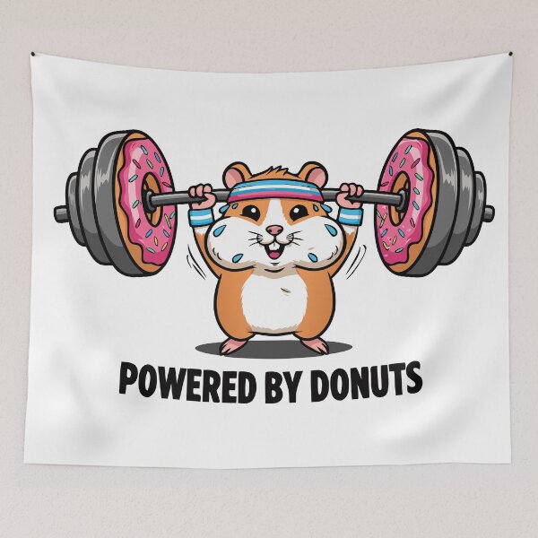 Item preview, Weightlifting Hamster designed and sold by Lydyb-creations.