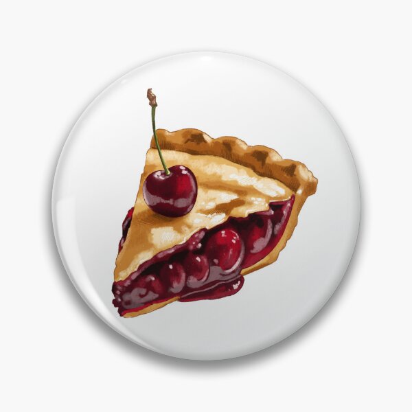 Item preview, Cherry pie slice with a cherry on top and a golden crust at a dessert table designed and sold by Ms. Iryna.